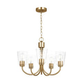 GENERATION LIGHTING, MILES FIVE LIGHT CHANDELIER, CHANDELIER LIGHT