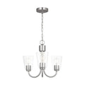 GENERATION LIGHTING, MILES THREE LIGHT CHANDELIER, CHANDELIER LIGHT