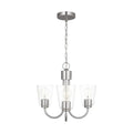 GENERATION LIGHTING, MILES THREE LIGHT CHANDELIER, CHANDELIER LIGHT