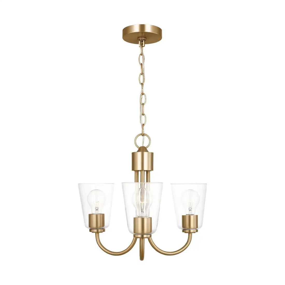 GENERATION LIGHTING, MILES THREE LIGHT CHANDELIER, CHANDELIER LIGHT