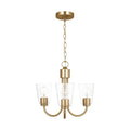 GENERATION LIGHTING, MILES THREE LIGHT CHANDELIER, CHANDELIER LIGHT