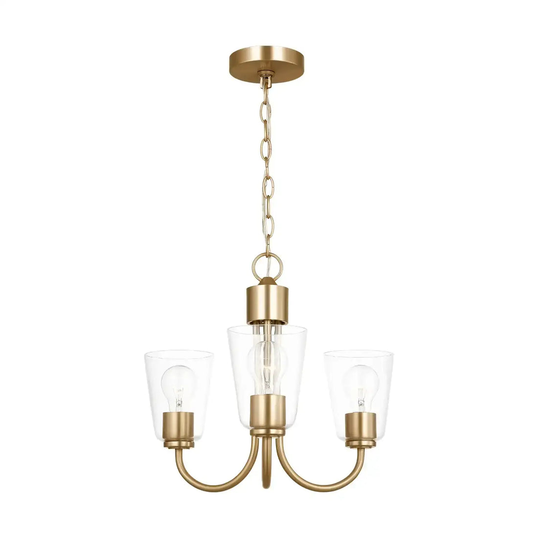 GENERATION LIGHTING, MILES THREE LIGHT CHANDELIER, CHANDELIER LIGHT
