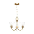 GENERATION LIGHTING, MILES THREE LIGHT CHANDELIER, CHANDELIER LIGHT