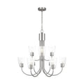 GENERATION LIGHTING, MILES NINE LIGHT CHANDELIER, CHANDELIER LIGHT