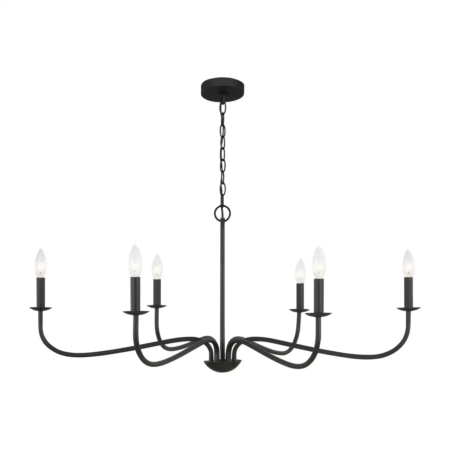 GENERATION LIGHTING, ABELLS SIX LIGHT CHANDELIER, CHANDELIER LIGHT