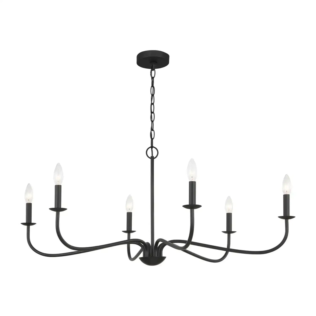 GENERATION LIGHTING, ABELLS SIX LIGHT CHANDELIER, CHANDELIER LIGHT