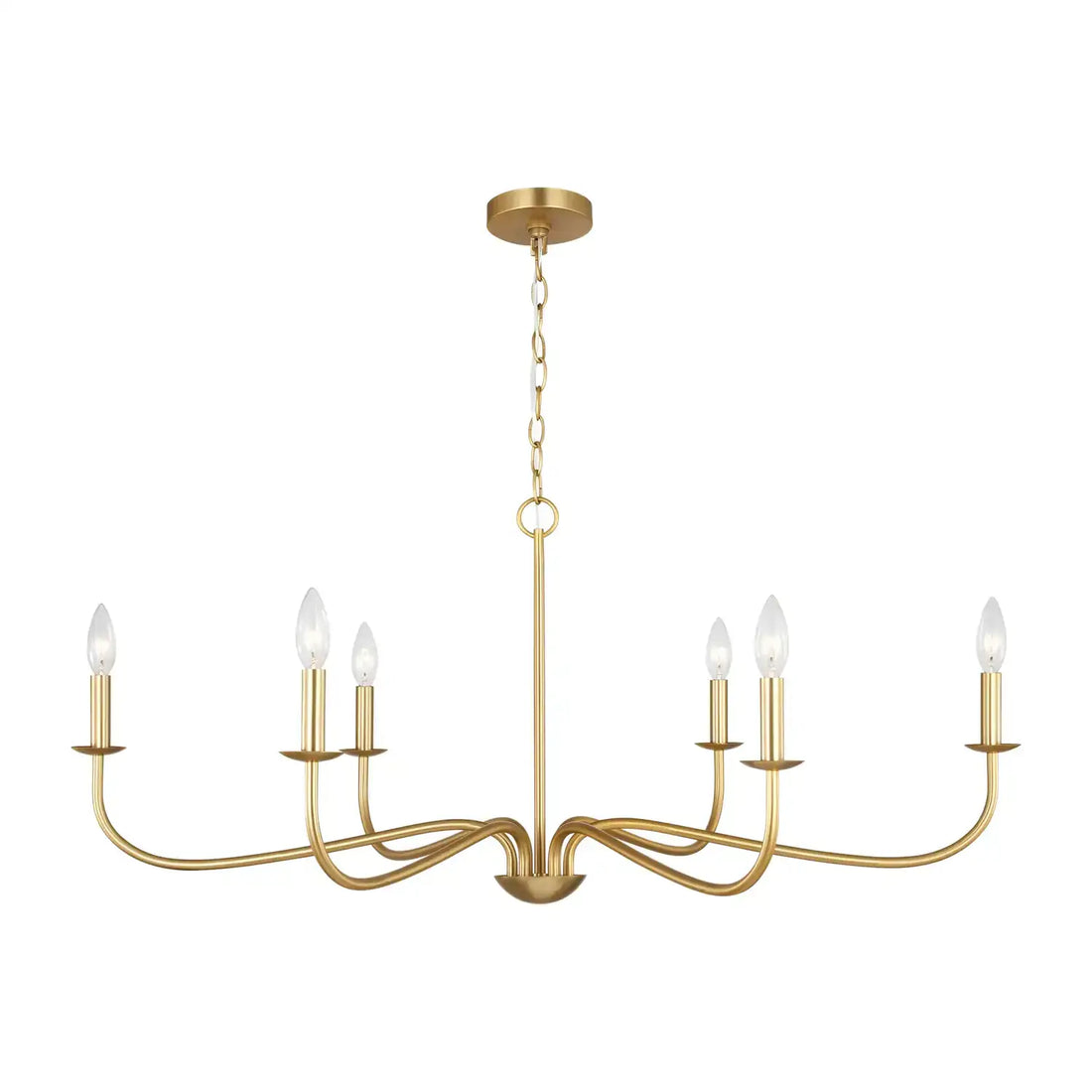 GENERATION LIGHTING, ABELLS SIX LIGHT CHANDELIER, CHANDELIER LIGHT
