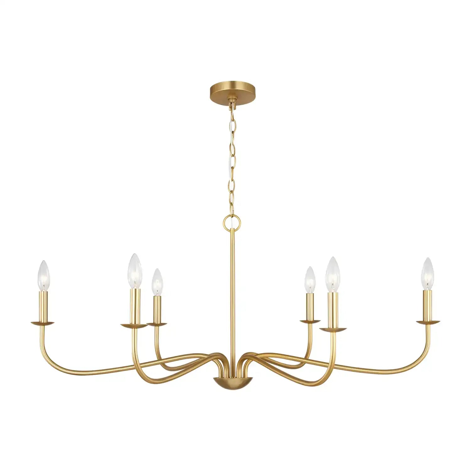 GENERATION LIGHTING, ABELLS SIX LIGHT CHANDELIER, CHANDELIER LIGHT