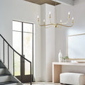 GENERATION LIGHTING, ABELLS SIX LIGHT CHANDELIER, CHANDELIER LIGHT