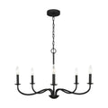 GENERATION LIGHTING, ABELLS FIVE LIGHT CHANDELIER, CHANDELIER LIGHT
