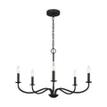 GENERATION LIGHTING, ABELLS FIVE LIGHT CHANDELIER, CHANDELIER LIGHT