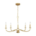 GENERATION LIGHTING, ABELLS FIVE LIGHT CHANDELIER, CHANDELIER LIGHT