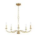 GENERATION LIGHTING, ABELLS FIVE LIGHT CHANDELIER, CHANDELIER LIGHT