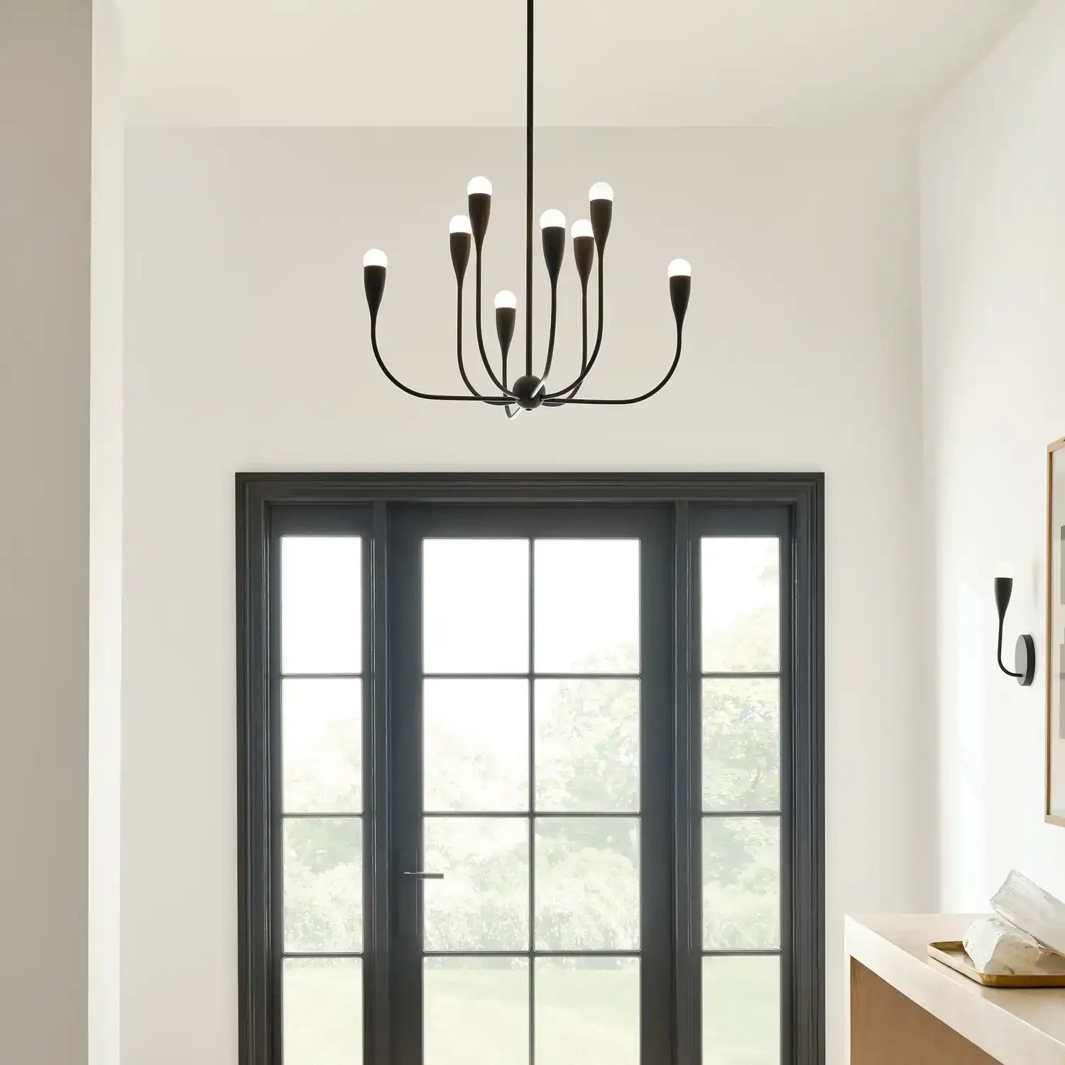GENERATION LIGHTING, MAYA EIGHT LIGHT CHANDELIER, CHANDELIER LIGHT