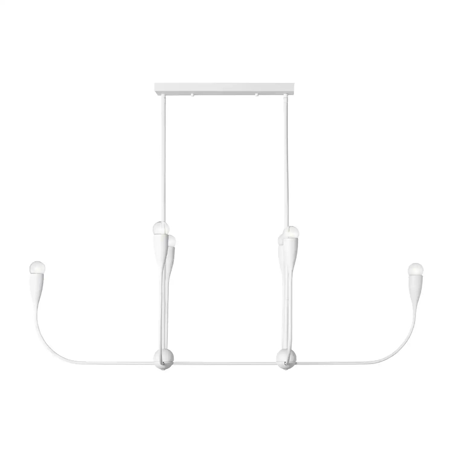 GENERATION LIGHTING, MAYA SIX LIGHT LINEAR CHANDELIER, CHANDELIER LIGHT