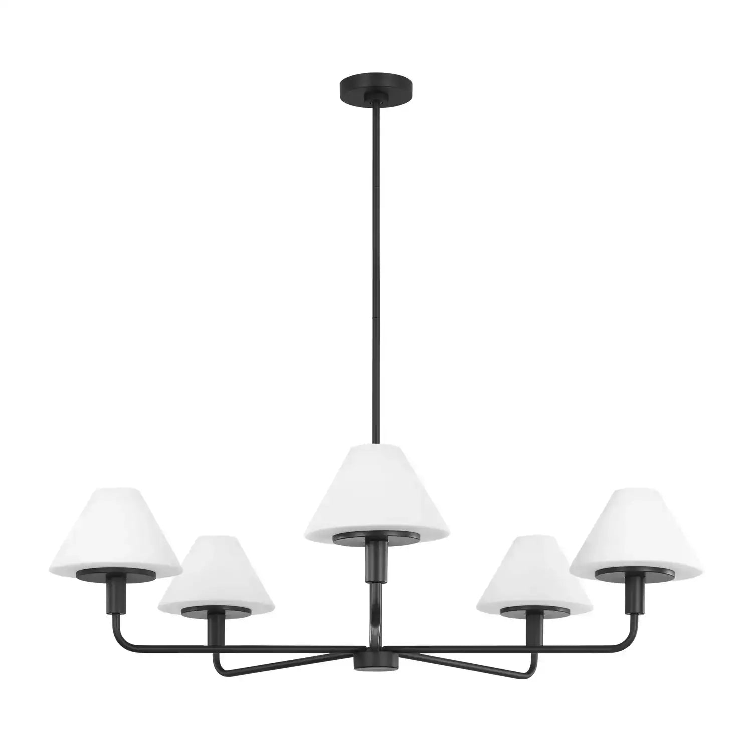 GENERATION LIGHTING, MENDOTA FIVE LIGHT CHANDELIER, CHANDELIER LIGHT