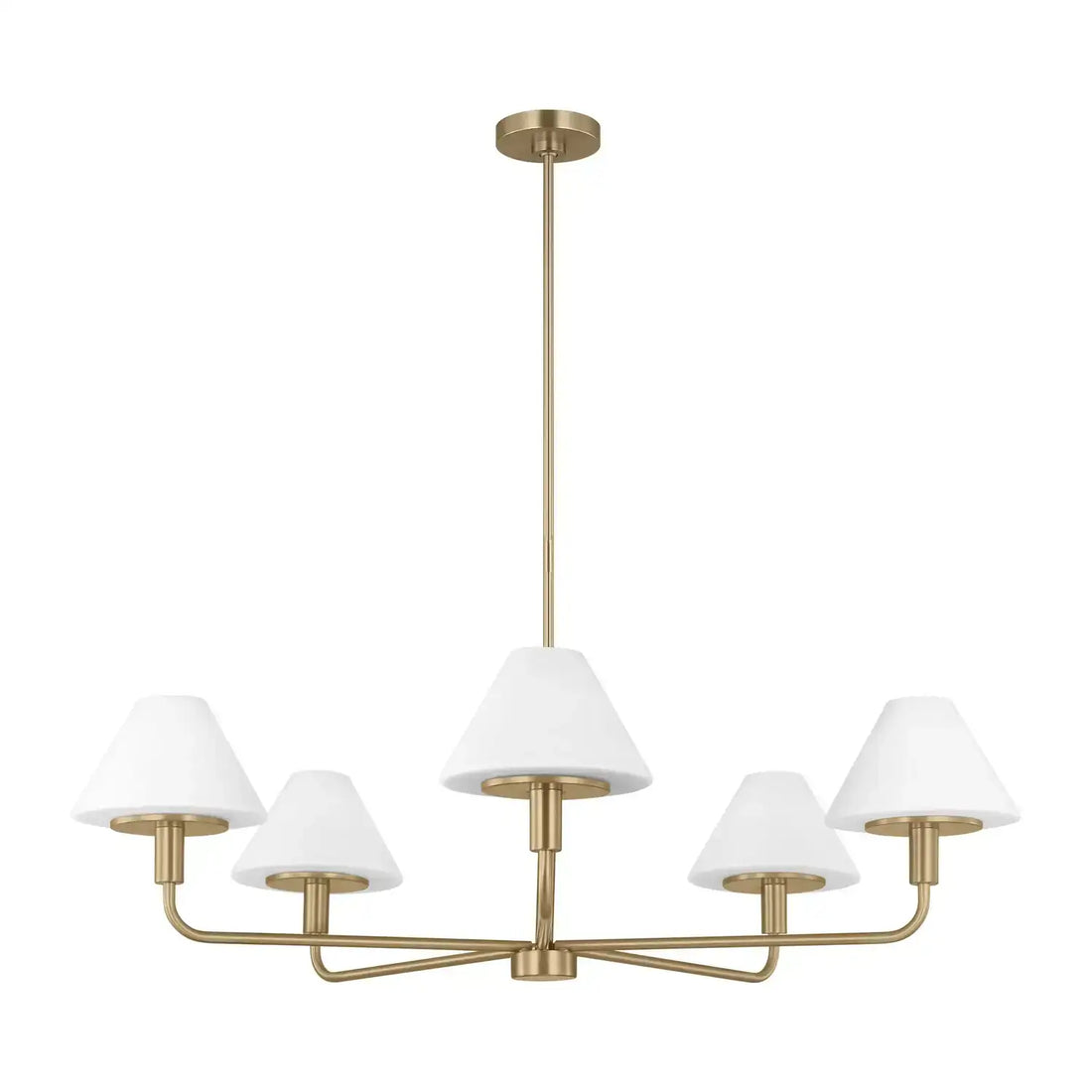 GENERATION LIGHTING, MENDOTA FIVE LIGHT CHANDELIER, CHANDELIER LIGHT