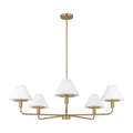 GENERATION LIGHTING, MENDOTA FIVE LIGHT CHANDELIER, CHANDELIER LIGHT