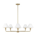 GENERATION LIGHTING, MENDOTA FIVE LIGHT CHANDELIER, CHANDELIER LIGHT