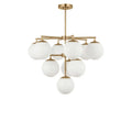 GENERATION LIGHTING, NUBE TEN LIGHT CHANDELIER, CHANDELIER LIGHT