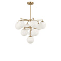 GENERATION LIGHTING, NUBE TEN LIGHT CHANDELIER, CHANDELIER LIGHT