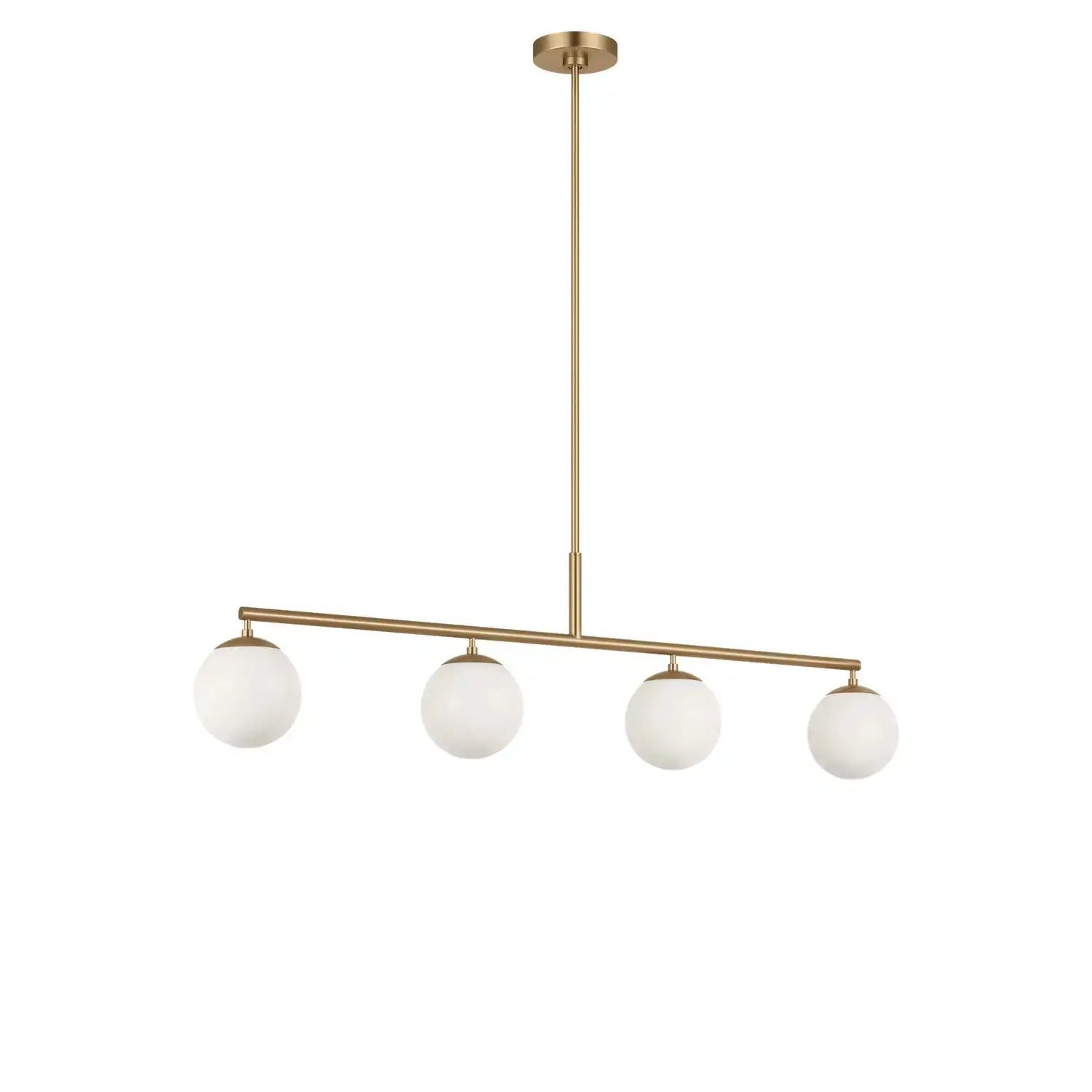 GENERATION LIGHTING, NUBE FOUR LIGHT LINEAR CHANDELIER, LINEAR LIGHT