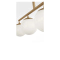 GENERATION LIGHTING, NUBE FOUR LIGHT LINEAR CHANDELIER, LINEAR LIGHT