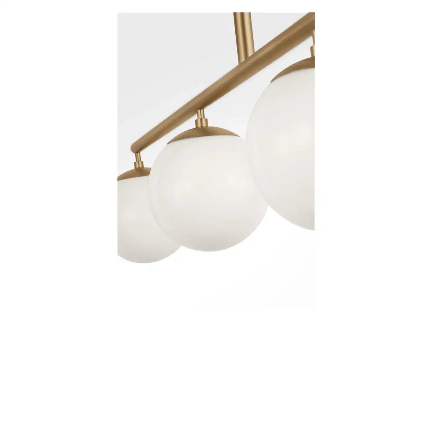 GENERATION LIGHTING, NUBE FOUR LIGHT LINEAR CHANDELIER, LINEAR LIGHT