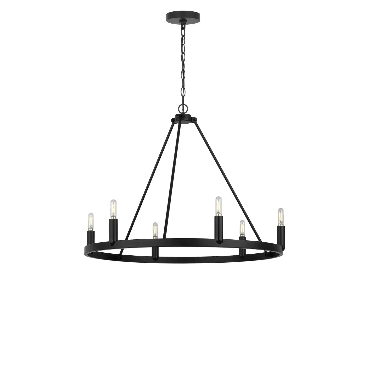 GENERATION LIGHTING, MIRLA SIX LIGHT CHANDELIER, CHANDELIER LIGHT