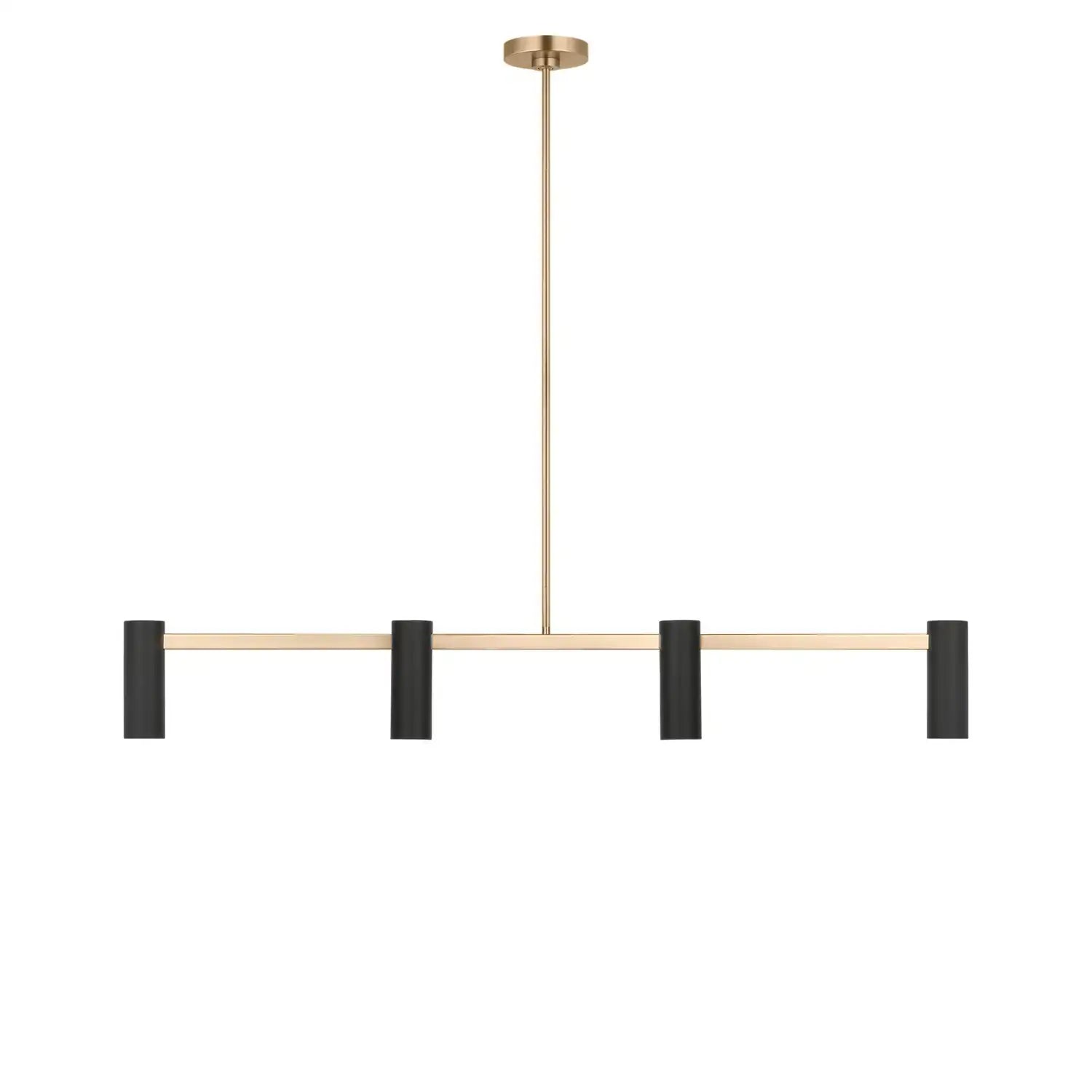 GENERATION LIGHTING, ZENTRO FOUR LIGHT LINEAR CHANDELIER, LINEAR LIGHT