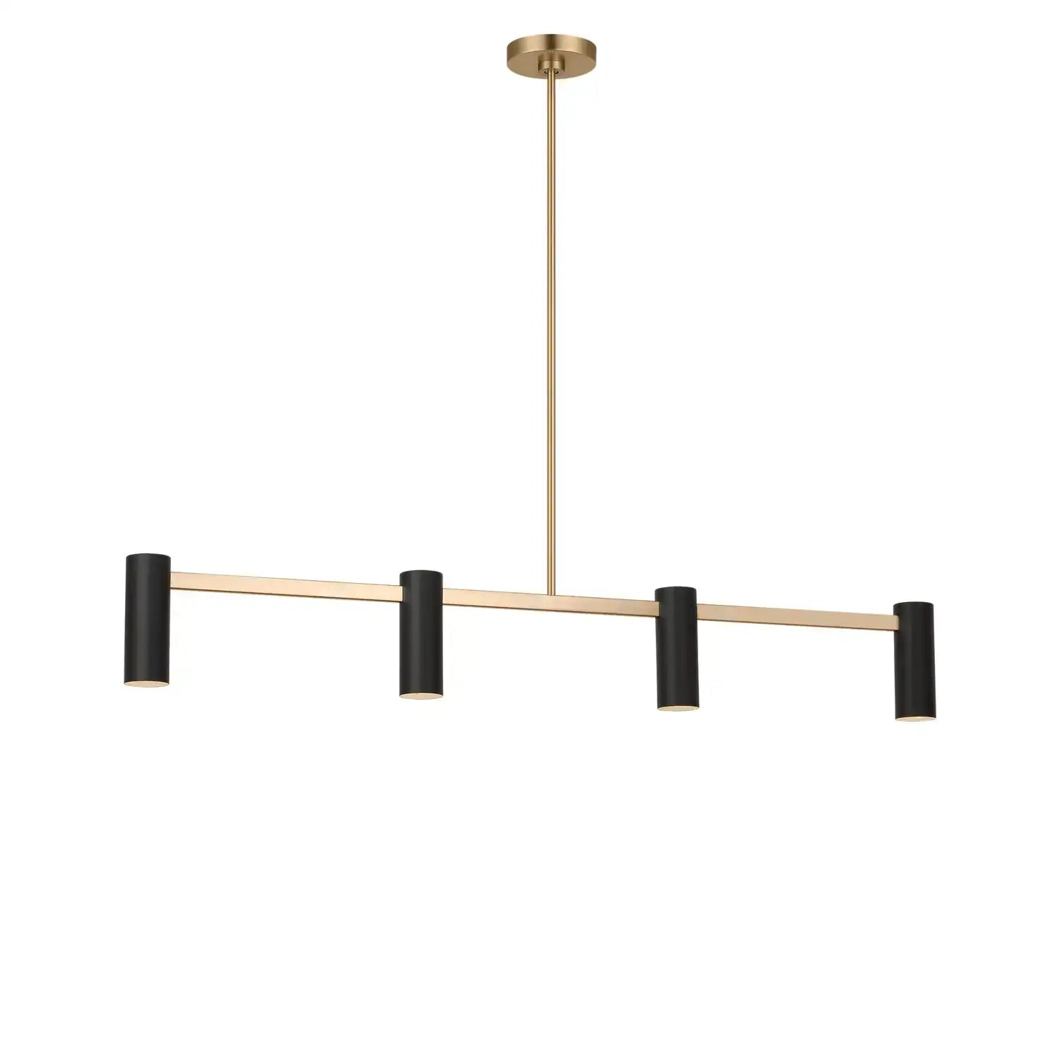 GENERATION LIGHTING, ZENTRO FOUR LIGHT LINEAR CHANDELIER, LINEAR LIGHT