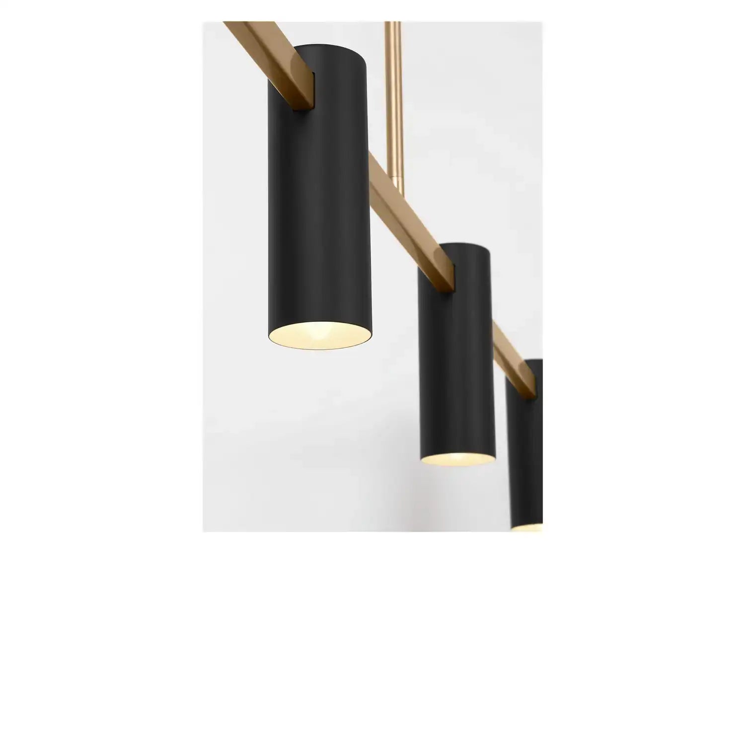 GENERATION LIGHTING, ZENTRO FOUR LIGHT LINEAR CHANDELIER, LINEAR LIGHT