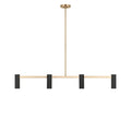 GENERATION LIGHTING, ZENTRO FOUR LIGHT LINEAR CHANDELIER, LINEAR LIGHT