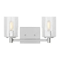 GENERATION LIGHTING, PARKER TWO LIGHT WALL / BATH, BATH VANITY LIGHT