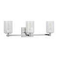 GENERATION LIGHTING, PARKER THREE LIGHT WALL / BATH, BATH VANITY LIGHT