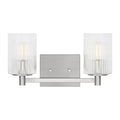 GENERATION LIGHTING, LANDO TWO LIGHT WALL / BATH, BATH VANITY LIGHT