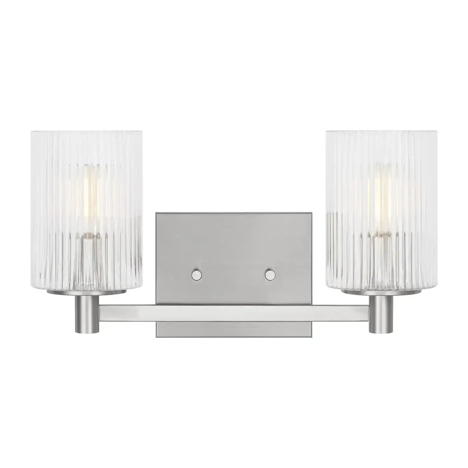 GENERATION LIGHTING, LANDO TWO LIGHT WALL / BATH, BATH VANITY LIGHT