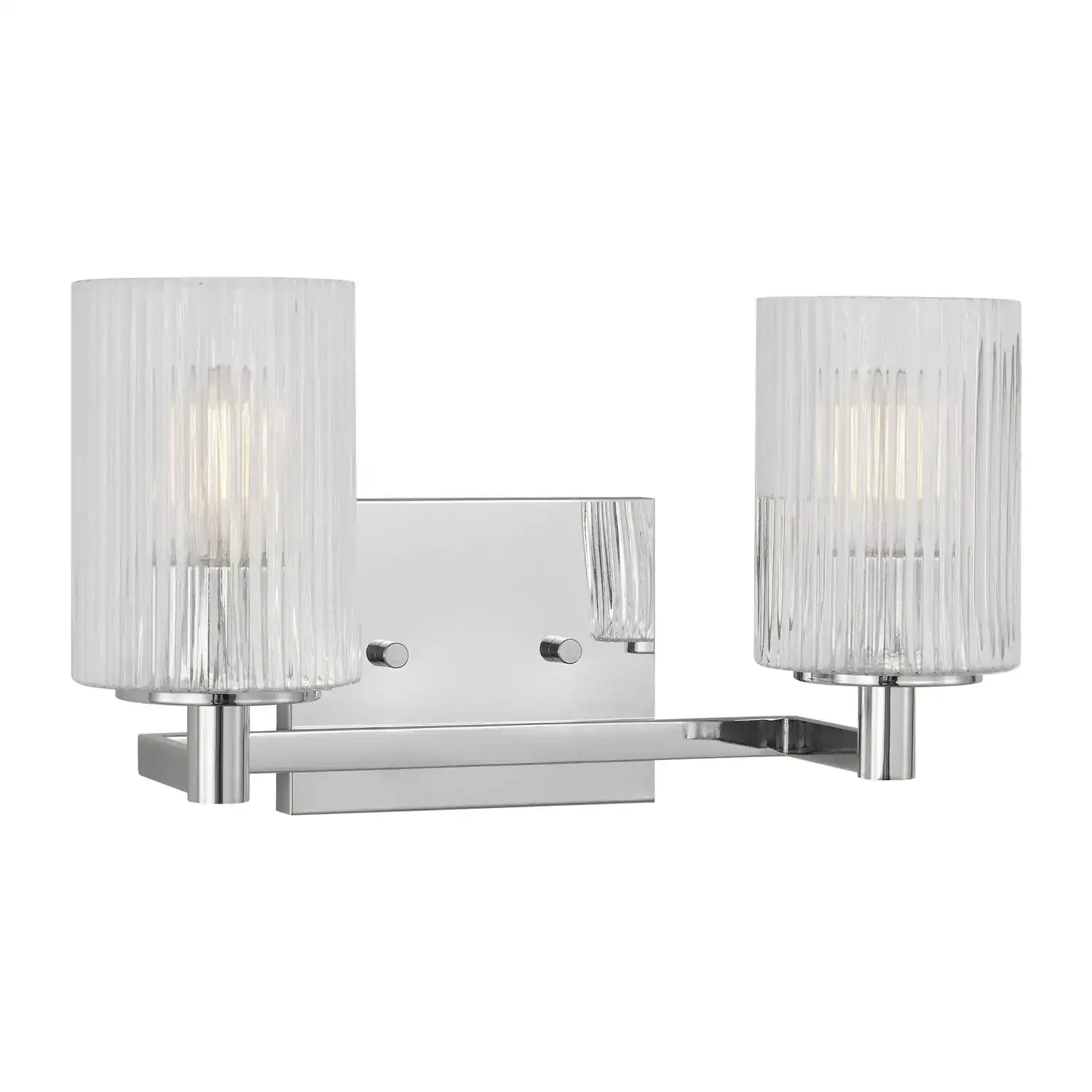 GENERATION LIGHTING, LANDO TWO LIGHT WALL / BATH, BATH VANITY LIGHT