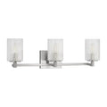 GENERATION LIGHTING, LANDO THREE LIGHT WALL / BATH, BATH VANITY LIGHT