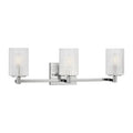 GENERATION LIGHTING, LANDO THREE LIGHT WALL / BATH, BATH VANITY LIGHT