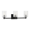 GENERATION LIGHTING, LANDO THREE LIGHT WALL / BATH, BATH VANITY LIGHT