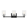 GENERATION LIGHTING, LANDO THREE LIGHT WALL / BATH, BATH VANITY LIGHT