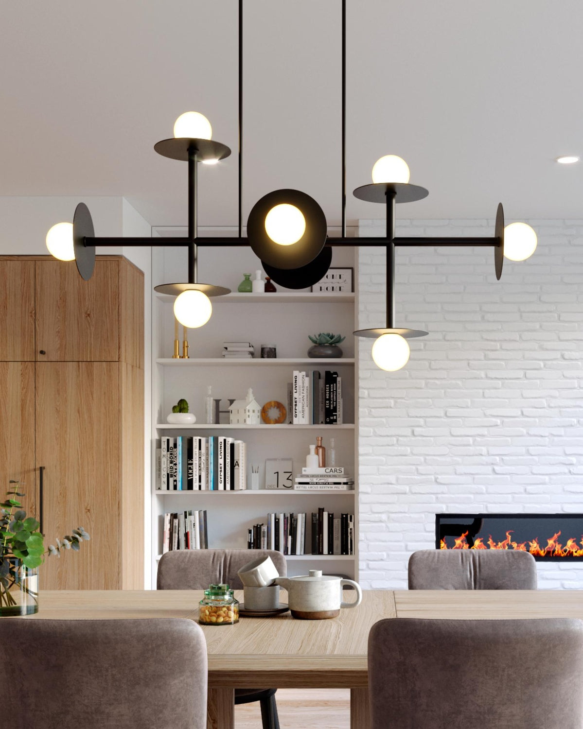 VISUAL COMFORT STUDIO, NODES LINEAR CHANDELIER, CHANDELIER LIGHT
