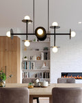 VISUAL COMFORT & CO., NODES LINEAR CHANDELIER, CHANDELIER LIGHT