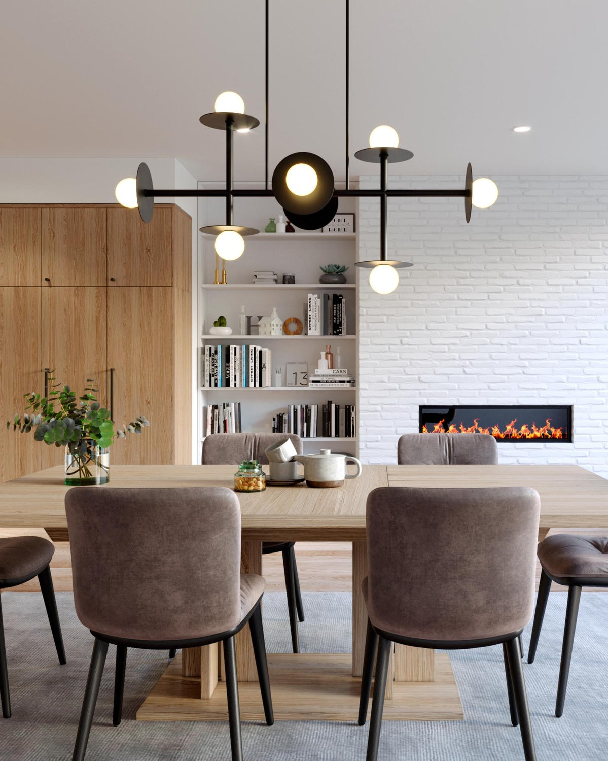 VISUAL COMFORT & CO., NODES LINEAR CHANDELIER, CHANDELIER LIGHT