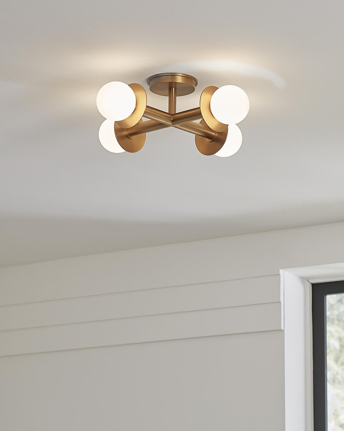 VISUAL COMFORT & CO., NODES SEMI-FLUSH MOUNT, SEMI FLUSH MOUNT LIGHT