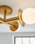 VISUAL COMFORT & CO., NODES SEMI-FLUSH MOUNT, SEMI FLUSH MOUNT LIGHT