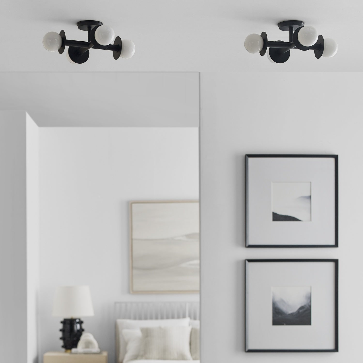 VISUAL COMFORT & CO., NODES SEMI-FLUSH MOUNT, SEMI FLUSH MOUNT LIGHT