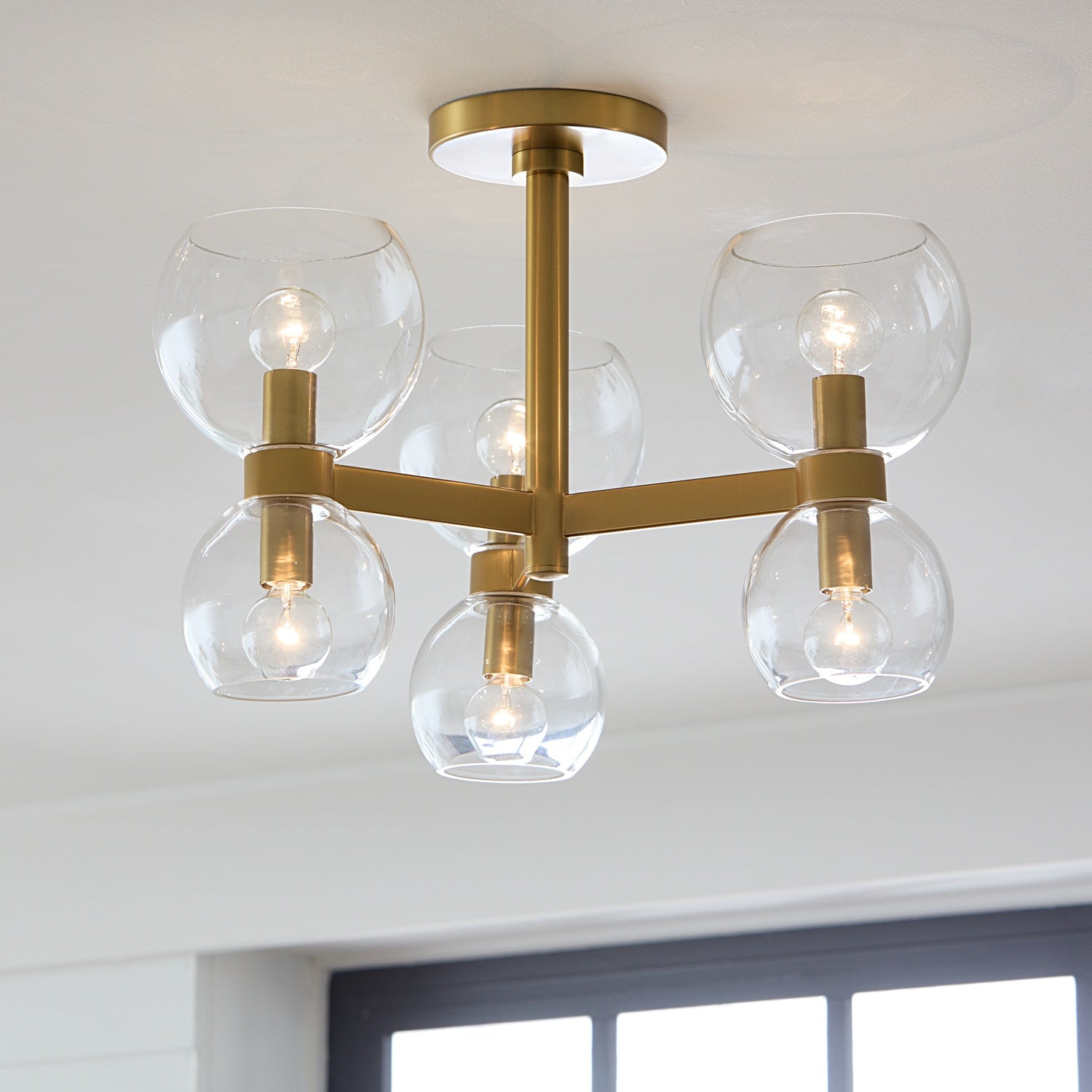 VISUAL COMFORT & CO., LONDYN SEMI FLUSH MOUNT, SEMI FLUSH MOUNT LIGHT