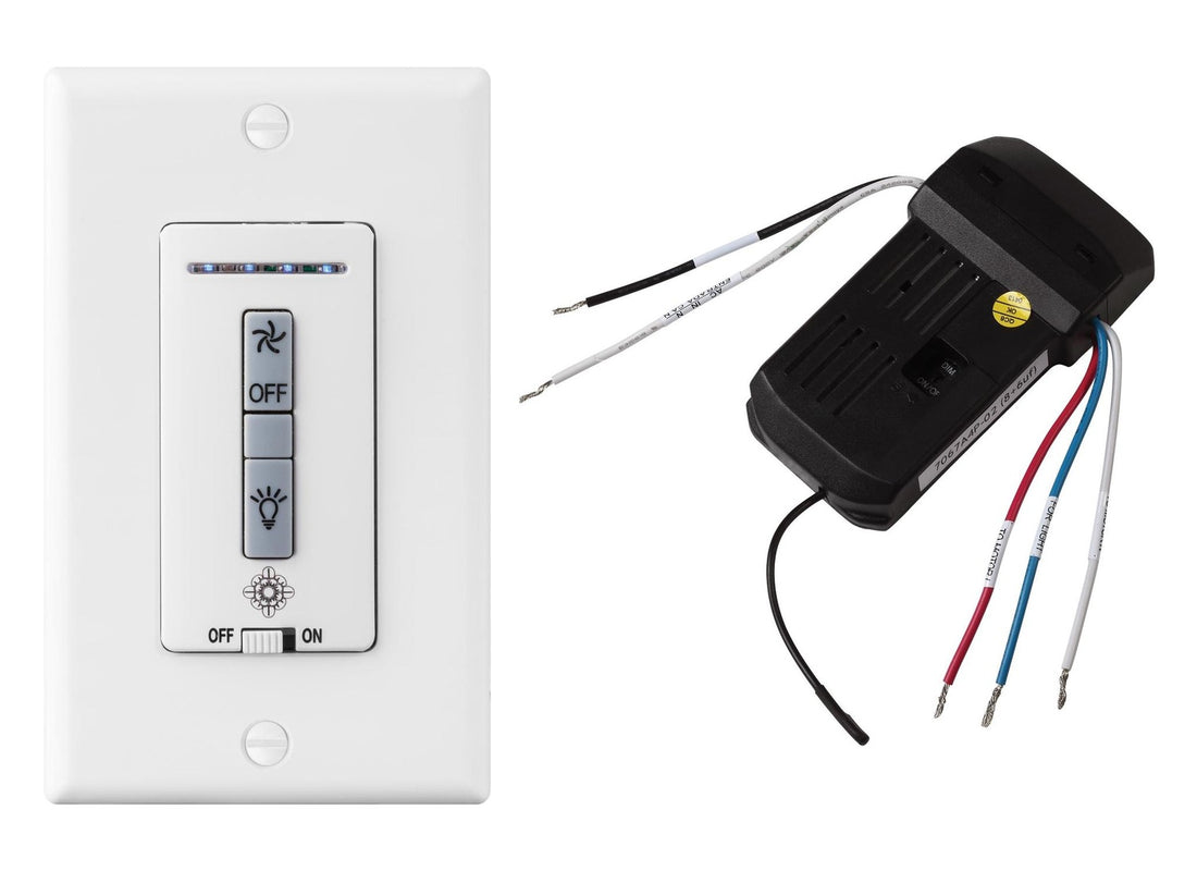 VISUAL COMFORT & CO. HARDWIRED REMOTE WALL CONTROL ONLY. FAN SPEED AND DOWNLIGHT CONTROL. | MCRC3W - DO NOT SHOW ON WEBSITE